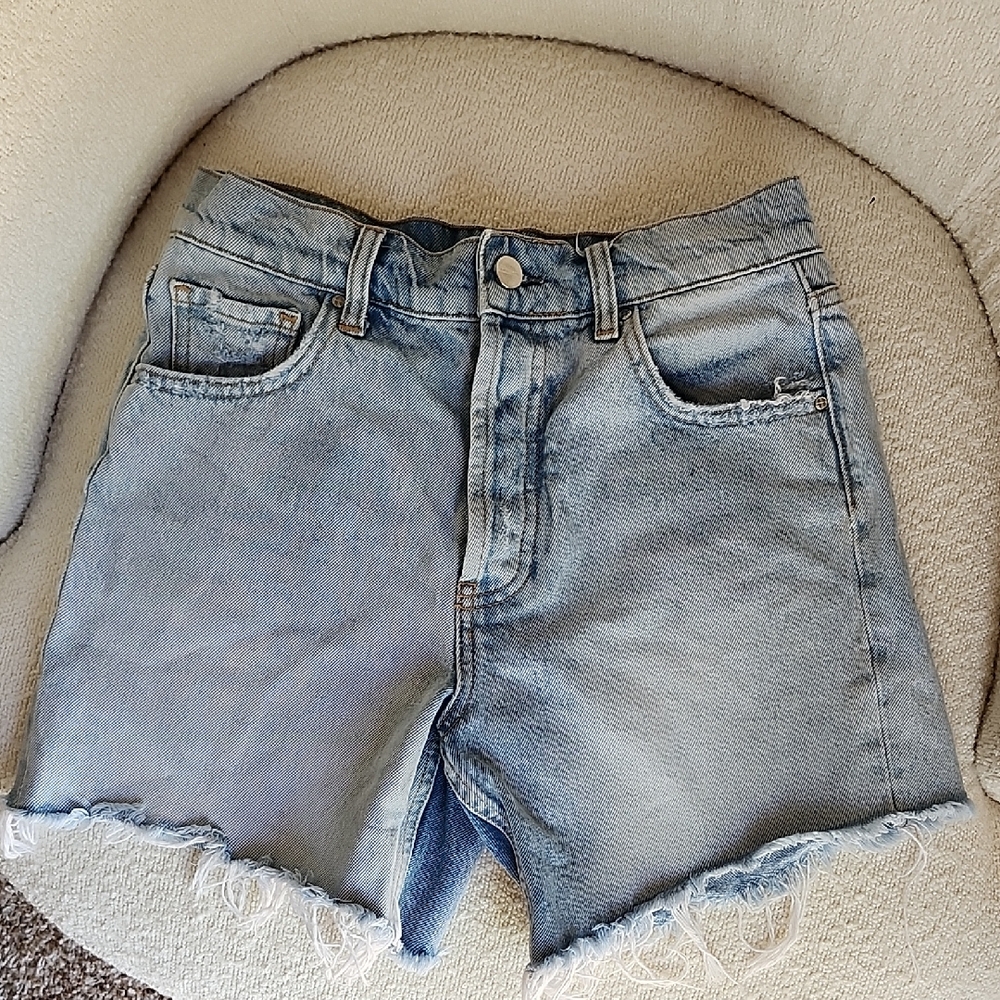 Anine Bing Light Blue Denim Jean Shorts